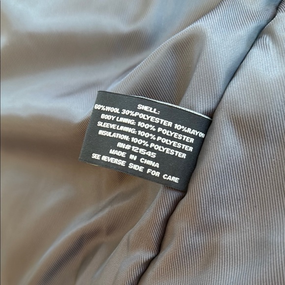 London Fog Men's Black Wool Coat - Picture 5 of 5